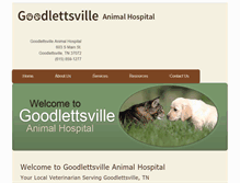 Tablet Screenshot of goodlettsvilleanimal.com